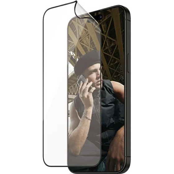 PanzerGlass Matrix Ultra-Wide-Fit hybrid glass for iPhone 15 Pro with positioner - (PAN000561-0)