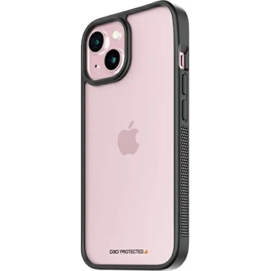 PanzerGlass Military Grade Certified ClearCase iPhone 15 Case - Transparent & Black - (PAN000540-0)