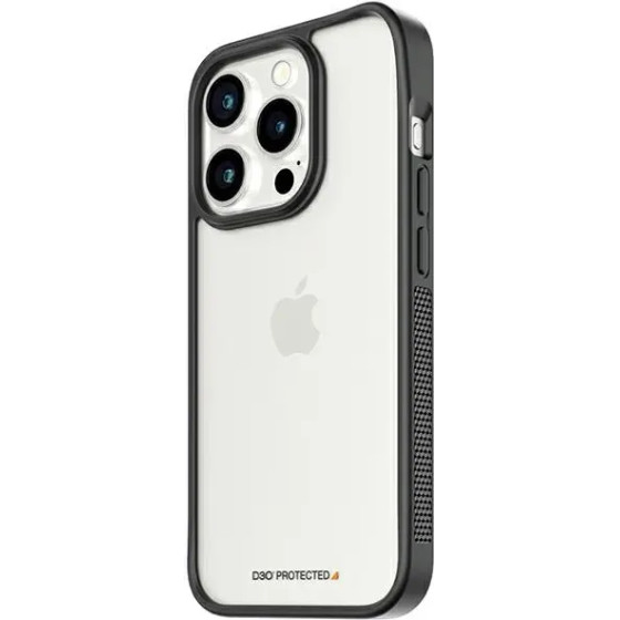 PanzerGlass Military Grade Certified ClearCase iPhone 15 Pro Case - Transparent & Black - (PAN000541-0)