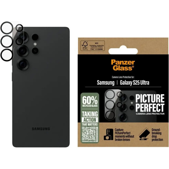 PanzerGlass PicturePerfect Lens Protector Tempered Glass for Samsung Galaxy S25 Ultra - (PAN001085-0)