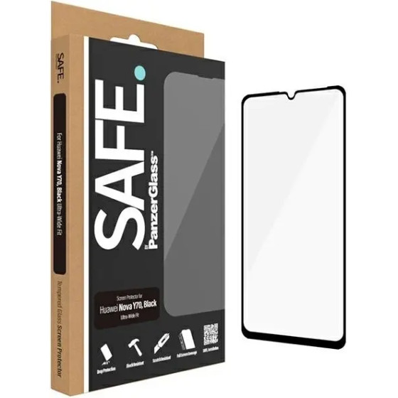 PanzerGlass SAFE by tempered glass for Huawei Nova Y70 / Y70 Plus / Y71 - with black frame - (PAN000512-0)