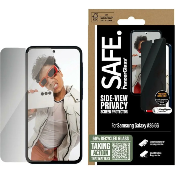 PanzerGlass SAFE by Ultra-Wide Fit Privacy Glass for Samsung Galaxy A36 5G - (PAN001108-0)