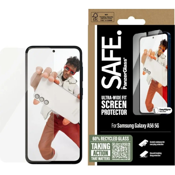 PanzerGlass SAFE by Ultra-Wide Fit Tempered Glass for Samsung Galaxy A56 5G - (PAN001103-0)