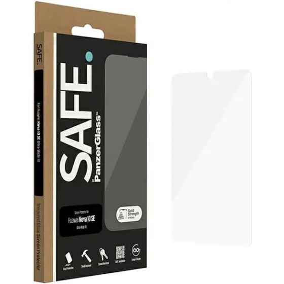 PanzerGlass SAFE by Ultra-Wide Fit tempered glass on Huawei nova 10 SE - (PAN000514-0)