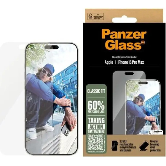PanzerGlass Screen Protector iPhone 16 Pro Max 6.9 Classic Fit 2876 - (PAN000815-0)