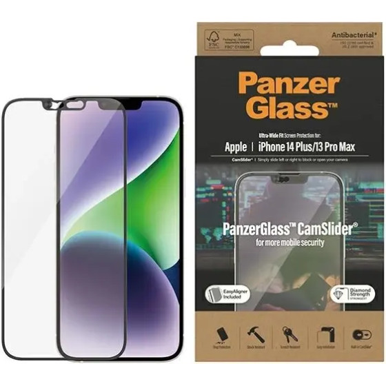 PanzerGlass Ultra-Wide Fit antibacterial tempered glass with camera cover and positioner iPhone 14 Plus / 13 Pro Max - (PAN000439-0)