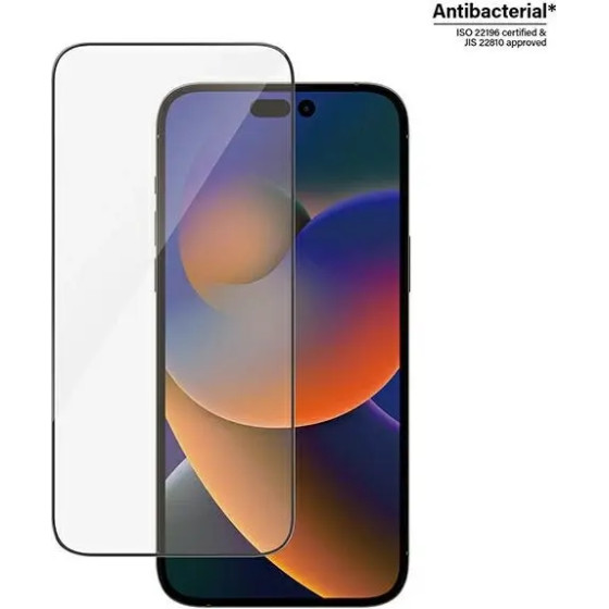 PanzerGlass Ultra-Wide Fit Antibacterial Tempered Glass with Positioner for iPhone 14 Pro Max - (PAN000387-0)