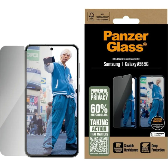 PanzerGlass Ultra-Wide Fit Privacy Glass for Samsung Galaxy A56 5G - (PAN001089-0)