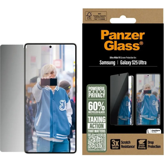 PanzerGlass Ultra-Wide Fit Privacy Glass for Samsung Galaxy S25 Ultra - (PAN001091-0)