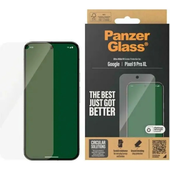 PanzerGlass Ultra-Wide Fit Screen Protection Tempered Glass for Google Pixel 9 Pro XL - Clear - (PAN000924-0)