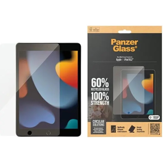 PanzerGlass Ultra-Wide Fit tempered glass for iPad 10.2 - (PAN000708-0)