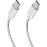 SBS Cable 2 x USB-C 2m 60W with Power Delivery - Gray - (TECABLETISSUETCC2G)