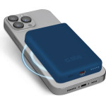 SBS Powerbank 5000 mAh compatible with MagSafe - blue - (TEBB5000MAG1CB)