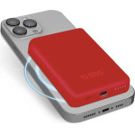 SBS Powerbank 5000 mAh compatible with MagSafe - red - (TEBB5000MAG1CR)