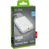 SBS Powerbank 5000 mAh USB-C, MagSafe compatible - white - (TEBB5000MAG1CW)