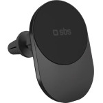 SBS Qi2 Wireless Charger Holder Compatible with MagSafe - Black - (TESUPPVENTWIRQI215W)