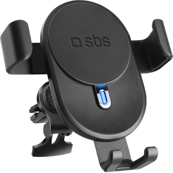 SBS Smartphone holder with inductive charger 10W - black - (TESUPWIR10CLIPSTG)