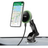 SBS Telescopic Smartphone Holder with Wireless Charger, MagSafe Compatible, for Windshield and Dashboard - Black - (TESUPMAGEXTWIR15W)