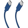 SBS USB-C - USB-C 1.5m 60W braided cable - blue - (TECABLETISSUETCCB)
