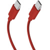 SBS USB-C - USB-C 1.5m 60W Braided Cable - Red - (TECABLETISSUETCCR)