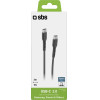 SBS USB-C - USB-C 3m Cable - Black - (TECABLETCC3M)
