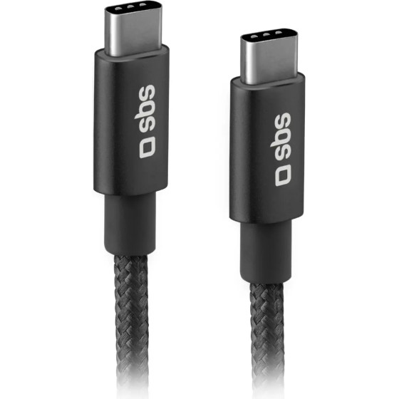 SBS USB-C Cable - USB-C 25W Power Delivery 1.5m - Gray - (TECABLETCC20BK)