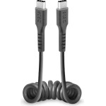 SBS USB-C spiral cable - USB-C 0.5m - black - (TECABLETYPCCSK)