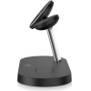 Tech-Protect A12 3in1 MagSafe Inductive Charger for Smartphone/Headphones/Smartwatch - Black - (18764-0)