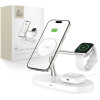 Tech-Protect A12 3in1 MagSafe Inductive Charger for Smartphone/Headphones/Smartwatch - White - (18765-0)