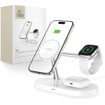 Tech-Protect A12 3in1 MagSafe Inductive Charger for Smartphone/Headphones/Smartwatch - White - (18765-0)