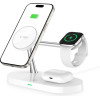 Tech-Protect A12 3in1 MagSafe Inductive Charger for Smartphone/Headphones/Smartwatch - White - (18765-0)