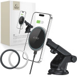 Tech-Protect A2 Car Phone Holder with MagSafe 15W Inductive Charger for Cockpit - Black - (21766-0)