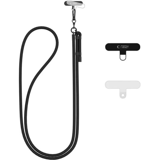 Tech-Protect C1S Rope Crossbody Strap Leash - Black - (26061-0)