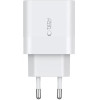 Tech-Protect C20W 2x USB-C PD 20W charger with USB-C / USB-C cable - white - (24390-0)