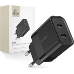 Tech-Protect C20W charger 2x USB-C PD 20W - black - (24395-0)