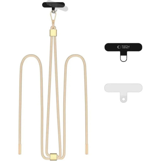 Tech-Protect C2S Rope Crossbody Strap Leash - Beige - (26066-0)