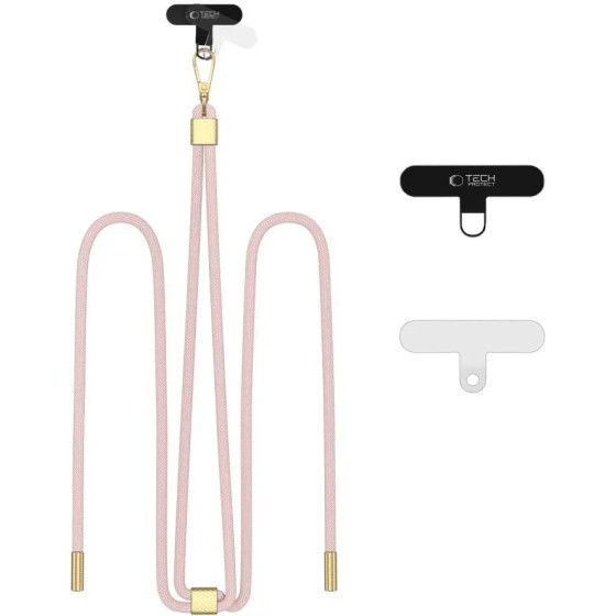 Tech-Protect C2S Rope Crossbody Strap Leash - Pink - (26553-0)