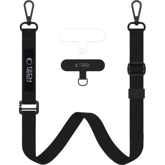 Tech-Protect C65 Rope Crossbody Leash - Black - (26609-0)