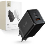 Tech-Protect C65W charger 2x USB-C PD 65W / USB-A QC 3.0 - black - (23347-0)