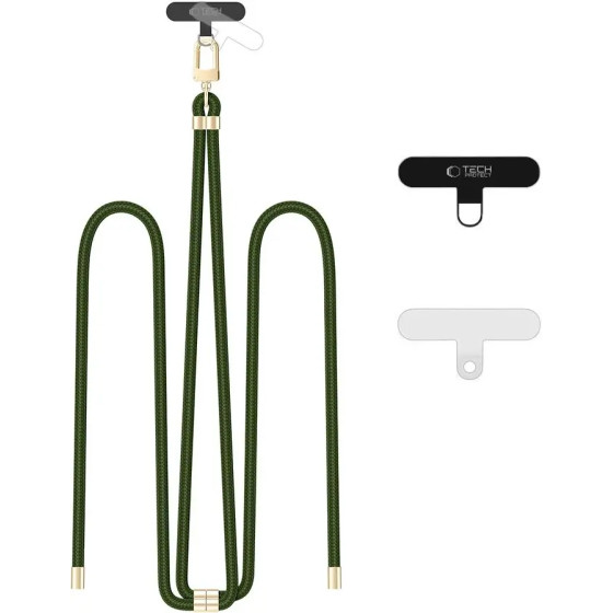 Tech-Protect C7S Rope Crossbody Strap Leash - Olive - (26761-0)