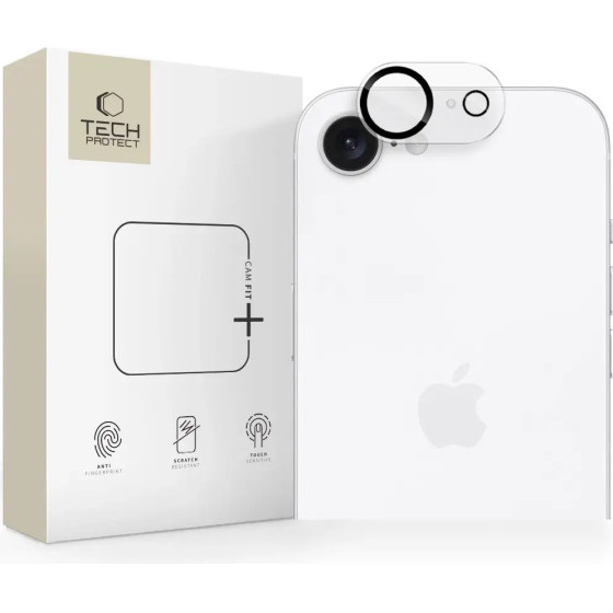 Tech-Protect Cam Fit+ Camera Cover for iPhone 16e - Clear - (27414-0)