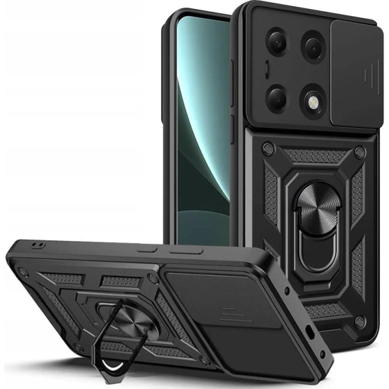 Tech-Protect CamShield Pro Case for Xiaomi Redmi Note 13 Pro 5G / Poco X6 5G - Black - (25045-0)