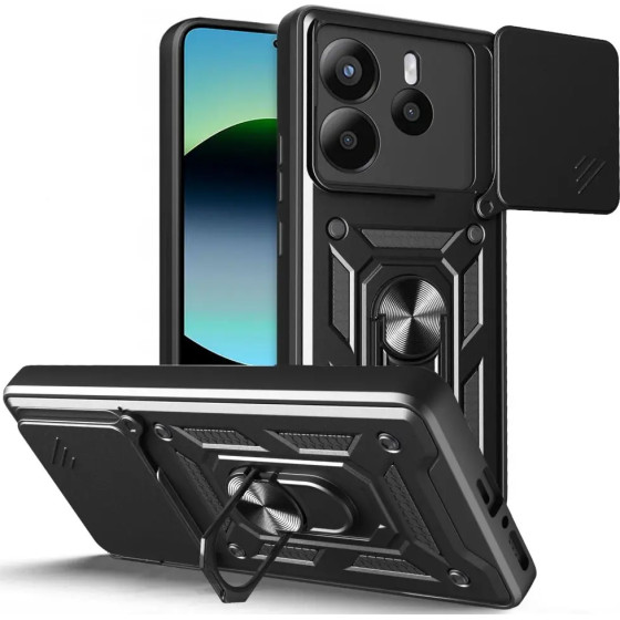 Tech-Protect CamShield Pro Case for Xiaomi Redmi Note 14 5G - Matte Black - (27283-0)