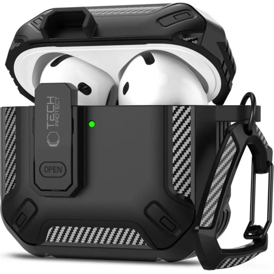 Tech-Protect Carbonox Case for AirPods 4 - Black - (26683-0)