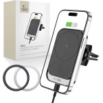 Tech-Protect CW19 MagSafe magnetic car holder with 15W inductive charger for air vent - black - (18721-0)