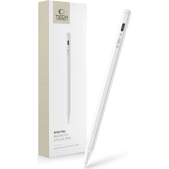 Tech-Protect Digital Stylus Magnetic for iPad - White - (15272-0)