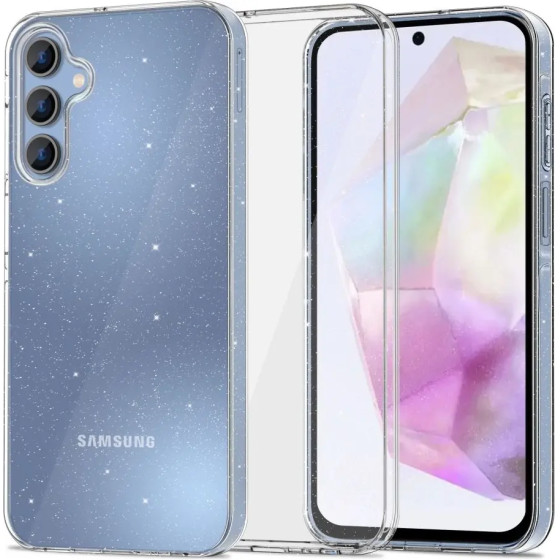 Tech-Protect FlexAir Case for Samsung Galaxy A35 5G - Clear-Glitter - (24904-0)