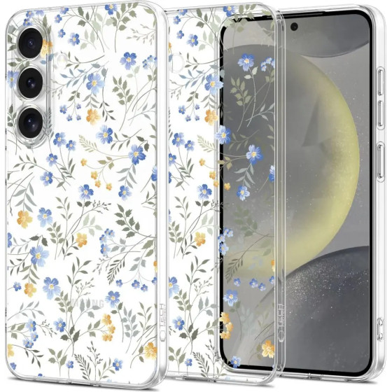 Tech-Protect FlexAir Case for Samsung Galaxy S25 - Daisies with Leaves - (26961-0)