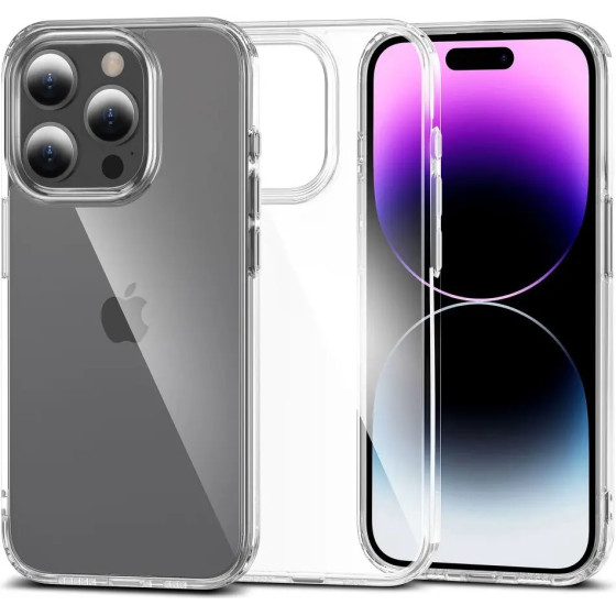 Tech-Protect FlexAir Hybrid Case for iPhone 15 Pro - Clear - (23619-0)