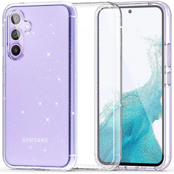 Tech-Protect FlexAir Hybrid Case for Samsung Galaxy S23 FE - Clear-Glitter - (24688-0)